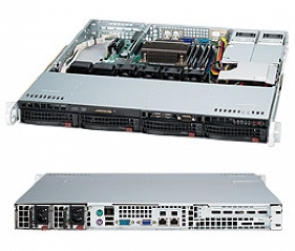 Купить Chassis Supermicro CSE-813MFTQC-R407CB 1U 400W Redundant Hot-Swap 4xHDD SATA/SAS в магазине wardena.ru