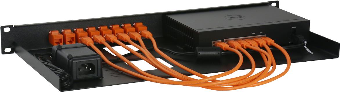Купить Rackmount.IT RM-SW-T4 - Netzwerk-Einrichtung - Rack montierbar - Jet Black, RAL 9005 - 1U - 48.3 cm (19") - für SonicWall TZ300, TZ400 в магазине wardena.ru