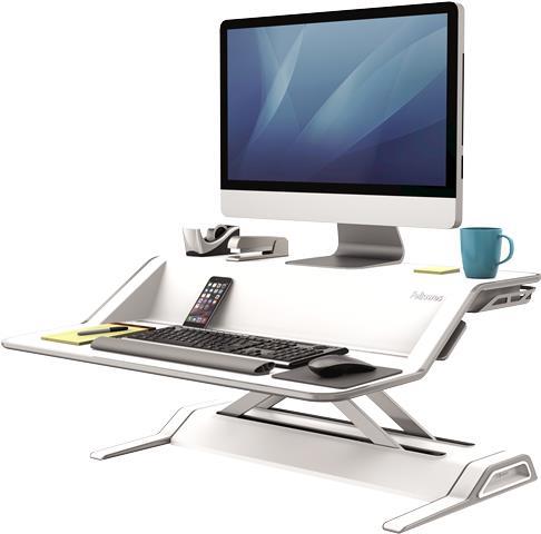Купить Fellowes Lotus Sit-Stand Workstation - Aufstellung für LCD-Bildschirm/Tastatur/Maus - weiß (0009901) в магазине wardena.ru