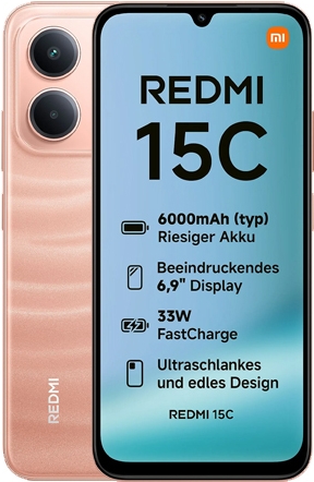 Купить Xiaomi Redmi 15C 4G Dual Sim 4GB RAM 256GB, Twilight Orange [Energieklasse A] (MZB0LIHEU) в магазине wardena.ru