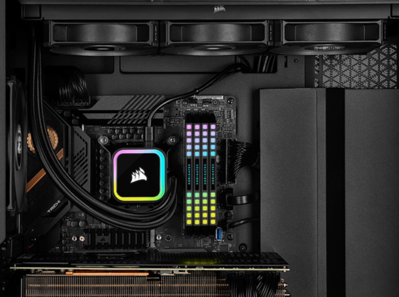 Купить CORSAIR iCUE H100i RGB ELITE - Prozessor-Flüssigkeitskühlsystem - Kühlergröße: 240 mm - (für: LGA1156, LGA1155, LGA2011, LGA1150, LGA2011-3, LGA1151, AM4, LGA2066, sTRX4, LGA1200, LGA1700) - 120 mm (CW-9060058-WW) в магазине wardena.ru
