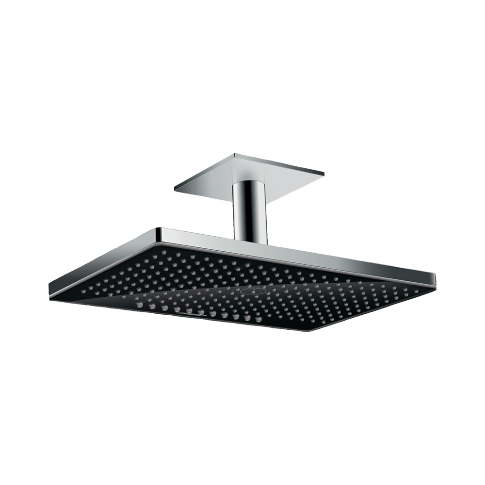 Купить Hansgrohe Rainmaker Select Верхний душ 460 2jet с потолочным подсоединением хром-черный матовый 24004600 в магазине wardena.ru