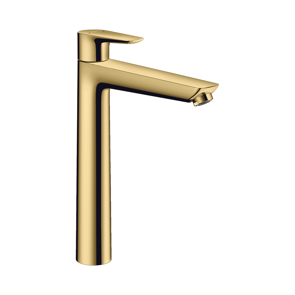 Купить Hansgrohe Talis E Смеситель для раковины 240 однорычажный со сливным гарнитуром хром-черный матовый 71716340 в магазине wardena.ru