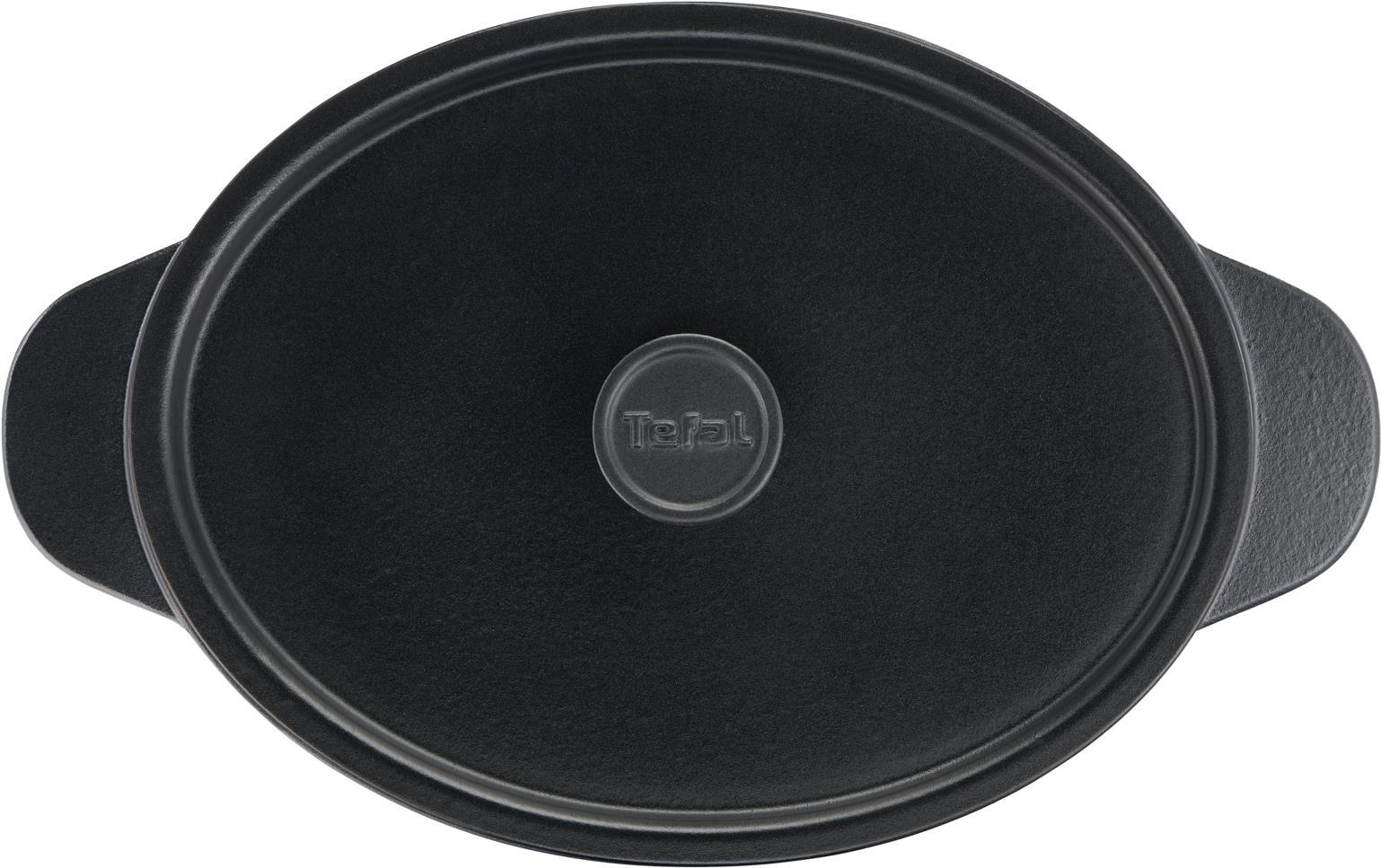 Купить Tefal E22585 - Oval - Schwarz - Eisenguss - Emaille - Keramik - Gas - Halogen - Induktion - Versiegelte Platte - 250 °C (E2258504) в магазине wardena.ru