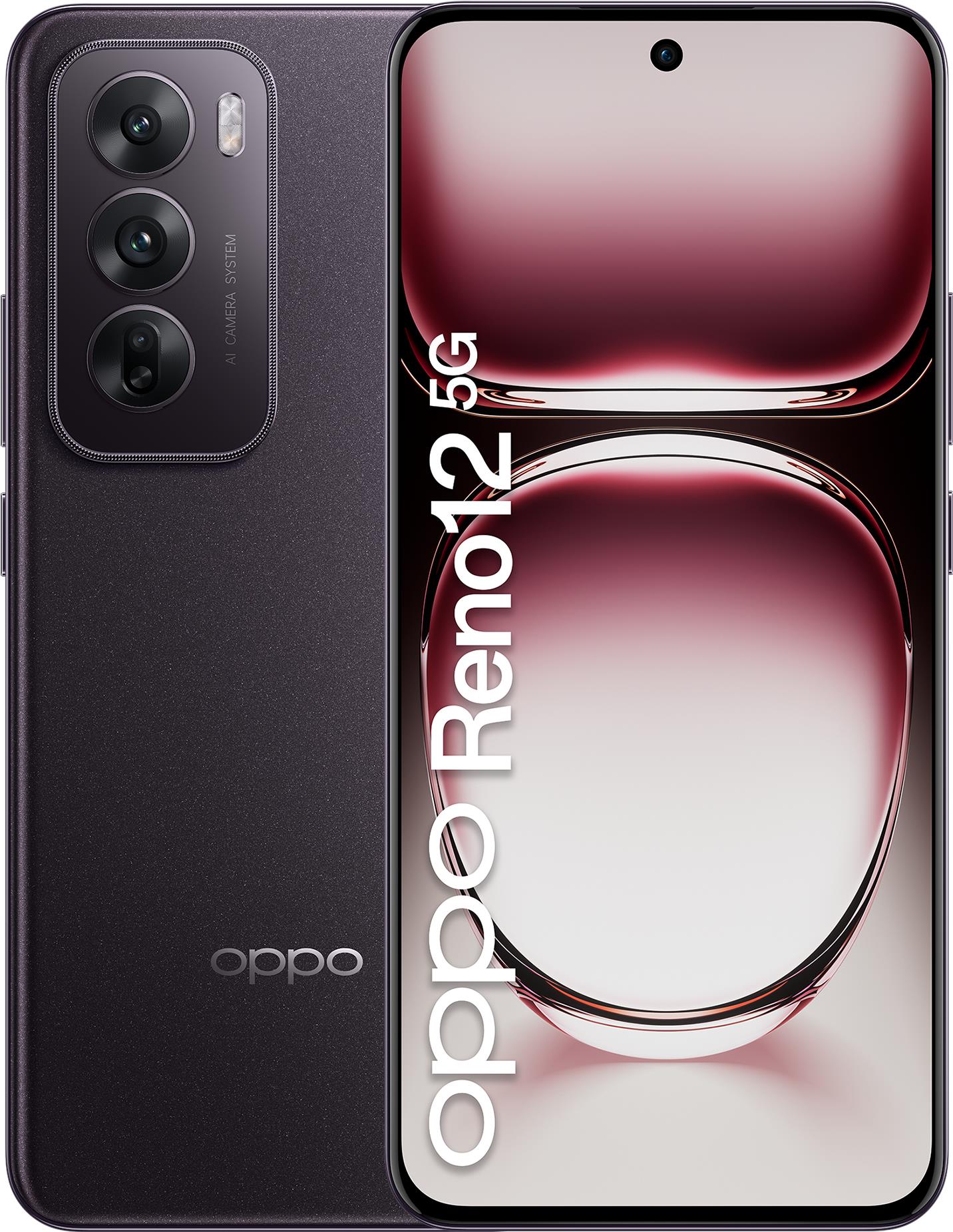 Купить OPPO Reno12 5G 17 cm (6.7") Dual-SIM Android 14 USB Typ-C 12 GB 256 GB 5000 mAh Schwarz (110010233902) в магазине wardena.ru