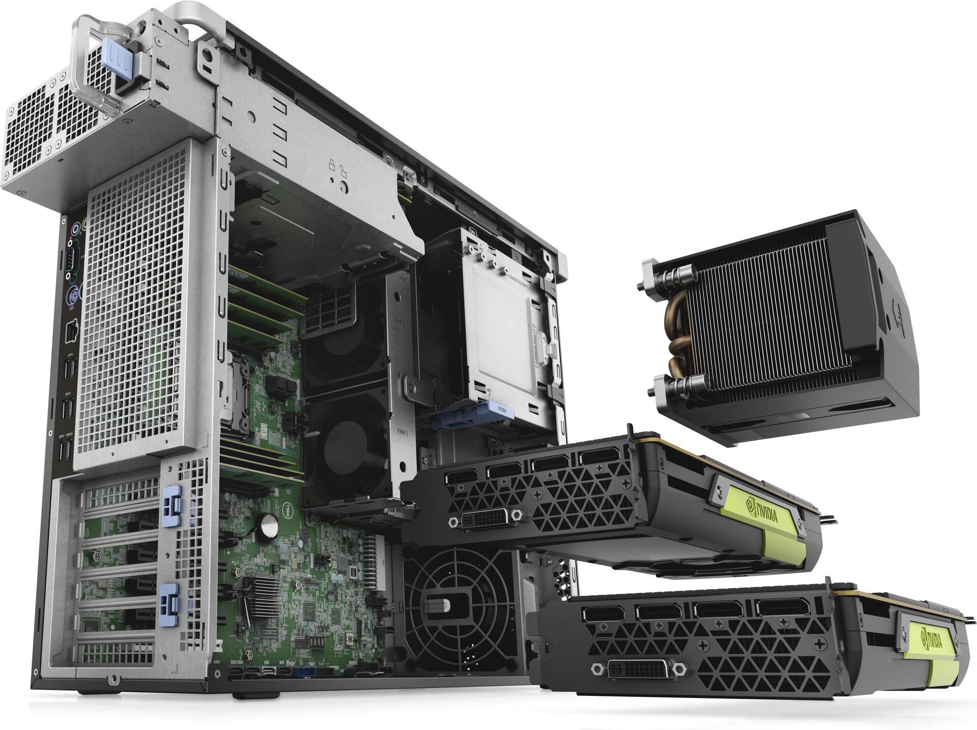 Купить Dell 5820 Tower - MDT - 1 x Xeon W-2235 / 3.8 GHz - vPro - RAM 32 GB - SSD 512 GB - DVD-Writer - keine Grafiken - GigE - Win 10 Pro for Workstations (mit Win 11 Pro for Workstations Lizenz) - Monitor: keiner - Schwarz - (C7N6G) в магазине wardena.ru