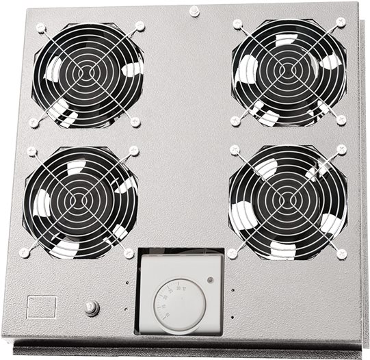 Купить Logilink Canovate - Rack Dach Gebläseschale - mit 4 Ventilatoren, Thermostat - Wechselstrom 220-240 V - Hellgrau, RAL 7035 (FAS122G) в магазине wardena.ru