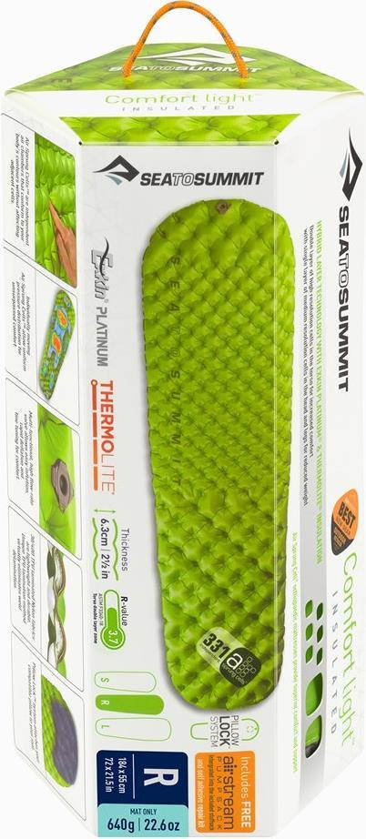 Купить Sea To Summit Comfort Light Insulated - Limette - Thermoplastische Polyurethane (TPU) - 1 Person(en) - 550 mm - 1840 mm - 63 mm (AMCLINS/UNI/R) в магазине wardena.ru