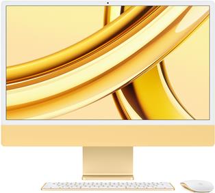 Купить Apple iMac Apple M M3 59,7 cm (23.5") 4480 x 2520 Pixel All-in-One-PC 16 GB 1 TB SSD macOS Sonoma Wi-Fi 6E (802.11ax) Gelb (Z19G-GR14) в магазине wardena.ru