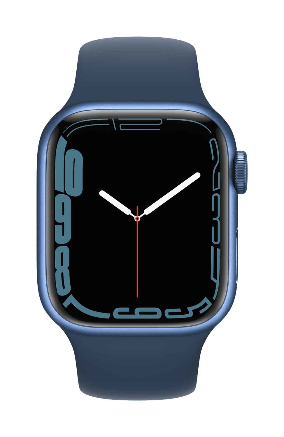 Купить Apple Watch Series 7 (GPS) - 41 mm - blaues Aluminium - intelligente Uhr mit Sportband - Flouroelastomer - Abyss Blue - Bandgröße: regelmäßig - 32GB - Wi-Fi, Bluetooth - 32 g (MKN13FD/A) в магазине wardena.ru