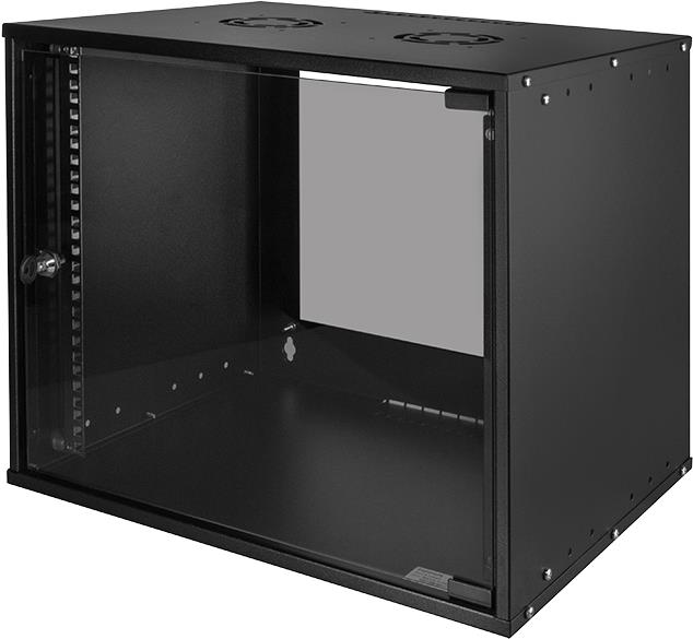 Купить LogiLink 48,30cm (19") Wandverteiler ECO, 9 HE, montiert, schwarz (RAL 9005), aus 0,8 mm Stahlblech, Glastür mit Zylinder - 1 Stück (W09C55B) в магазине wardena.ru