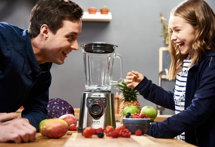 Купить Krups KB403D11 Standmixer Perfext Mix Powelix 1,5l 1200Watt Edelstahl dunkelgrau (KB403D) в магазине wardena.ru