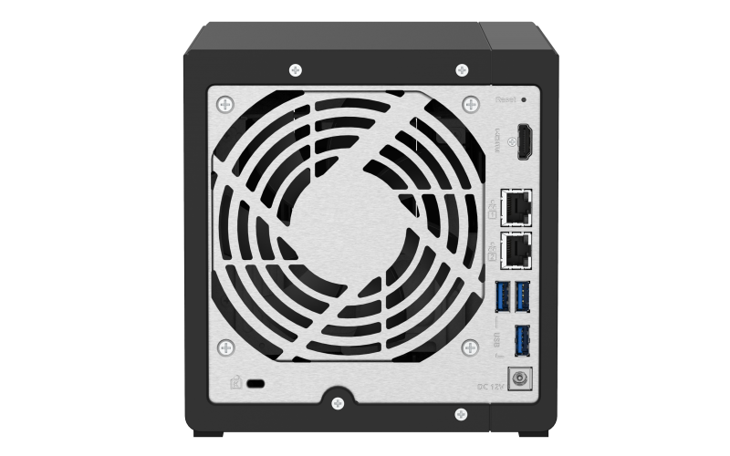 Купить QNAP TS-451D2 NAS Tower Eingebauter Ethernet-Anschluss Schwarz J4025 (TS-451D2-2G/8TBVN) в магазине wardena.ru