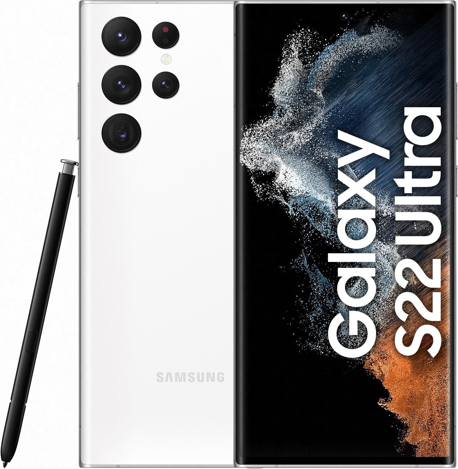 Купить Samsung Galaxy S22 Ultra - 5G Smartphone - Dual-SIM - RAM 8 GB / 128 GB - OLED-Display - 6.8" - 3088 x 1440 Pixel (120 Hz) - 4x x Rückkamera 108 MP, 12 MP, 10 MP, 10 MP - front camera 40 MP - Phantom White (SM-S908BZWDEUB) в магазине wardena.ru