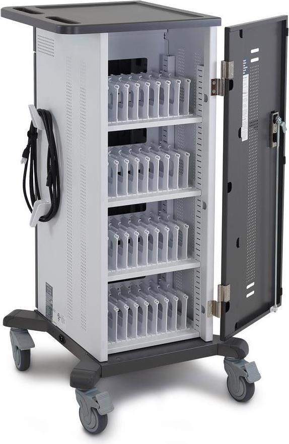 Купить Ergotron YES35 - Wagen (nur Laden) für 35 cellular phones / tablets / eBook readers - verriegelbar - Grau, weiß - Bildschirmgröße: 25.4 cm (bis zu 25,40cm (10")) (YES35-TAB-2) в магазине wardena.ru