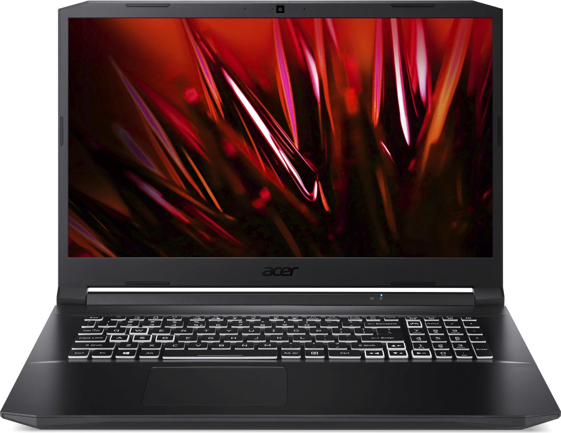 Купить Acer Nitro 5 AN517-54 - Core i5 11400H - Win 11 Home - GF RTX 3050 - 16 GB RAM - 256 GB SSD + 1 TB HDD - 43.9 cm (17.3") IPS 1920 x 1080 (Full HD) - Wi-Fi 6 - Schiefer schwarz - kbd: Deutsch (NH.QF8EV.008) в магазине wardena.ru