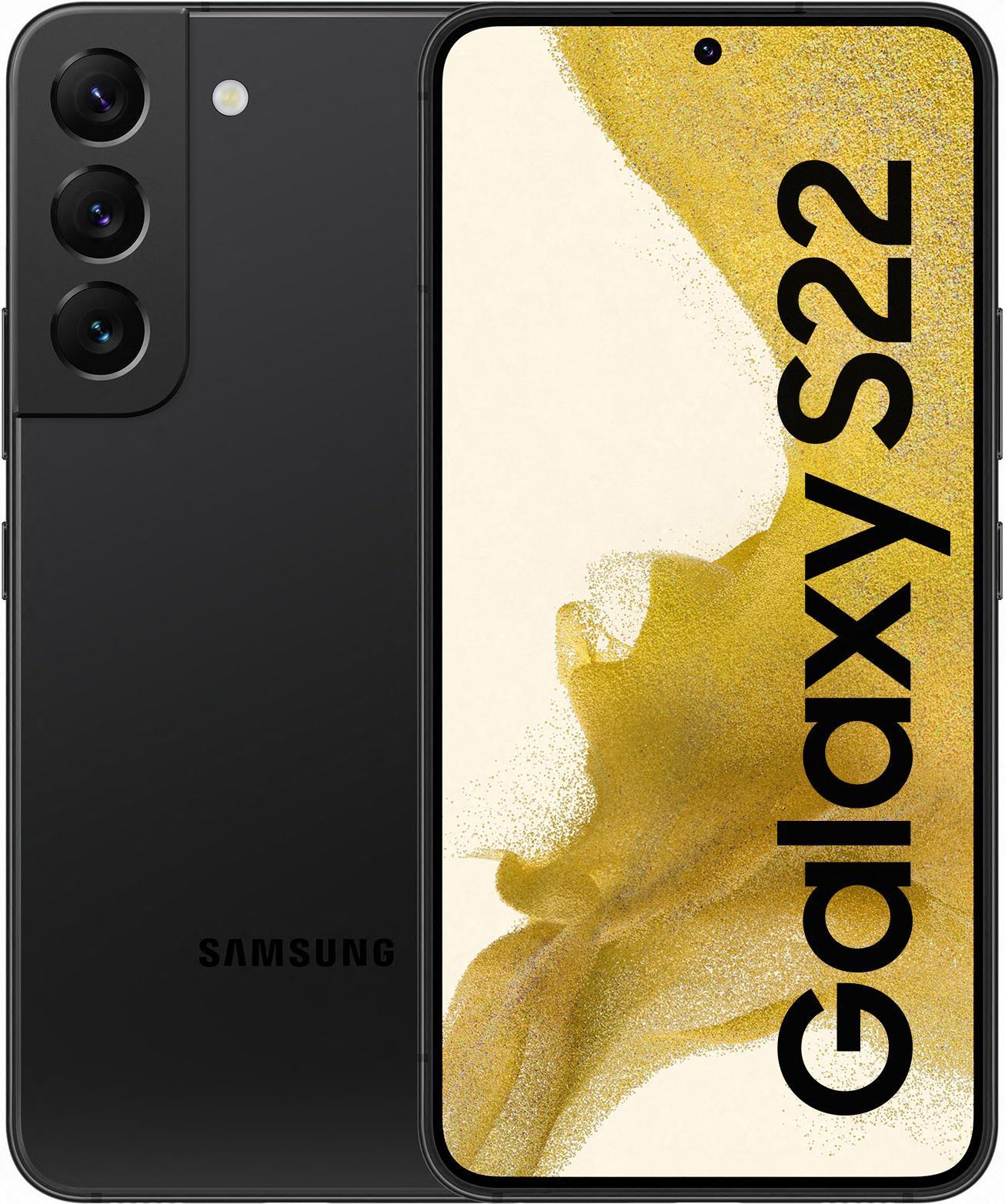 Купить Samsung Galaxy S22 - 5G Smartphone - Dual-SIM - RAM 8 GB / 128 GB - OLED-Display - 6.1" - 2340 x 1080 Pixel (120 Hz) - Triple-Kamera 50 MP, 12 MP, 10 MP - front camera 10 MP - Phantomschwarz (SM-S901BZKDEUB) в магазине wardena.ru