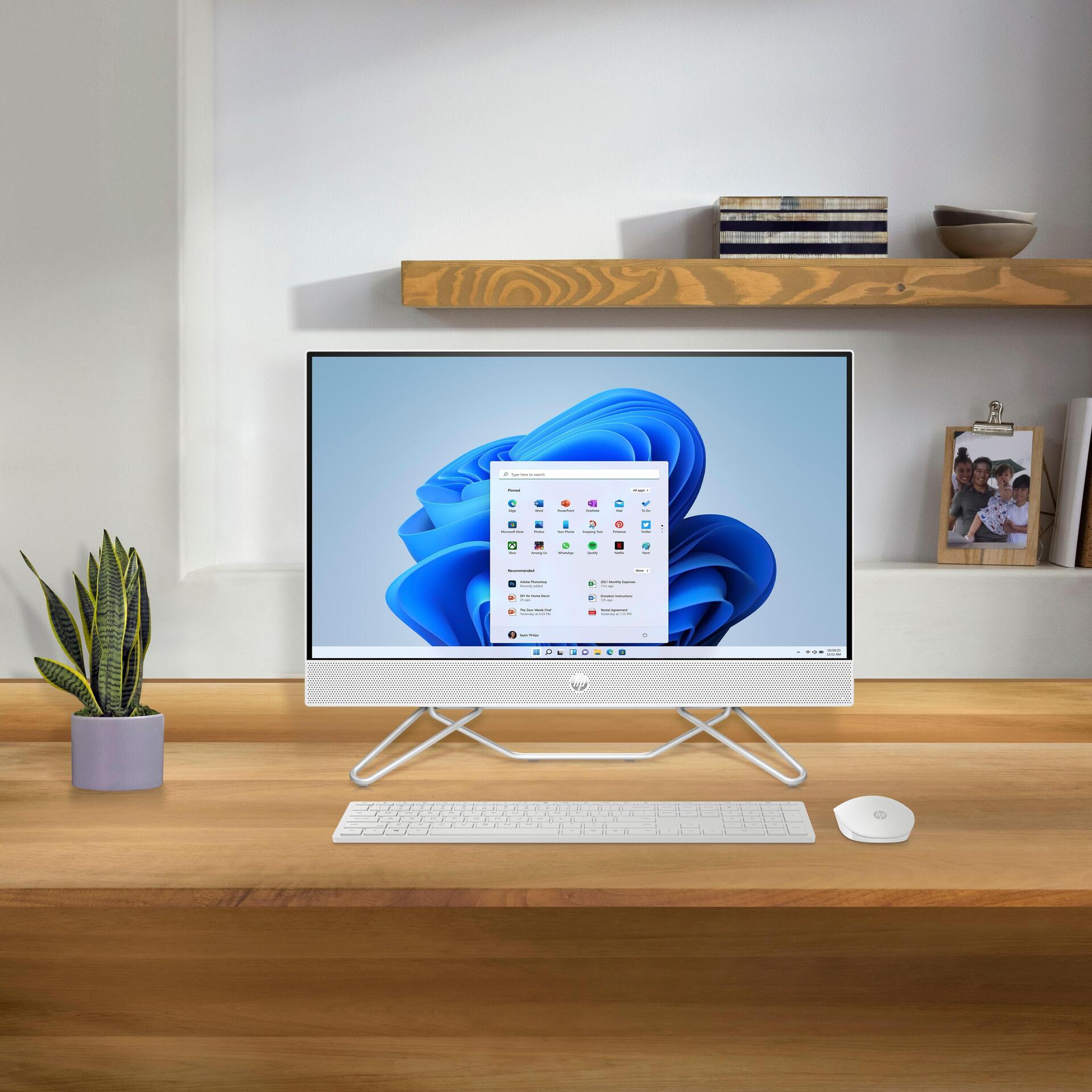 Купить HP 24-cb1002ng AMD Ryzen™ 5 60,5 cm (23.8" ) 1920 x 1080 Pixel 8 GB DDR4-SDRAM 512 GB SSD All-in-One-PC Windows 11 Home Wi-Fi 5 (802.11ac) Weiß (72X94EA#ABD) в магазине wardena.ru