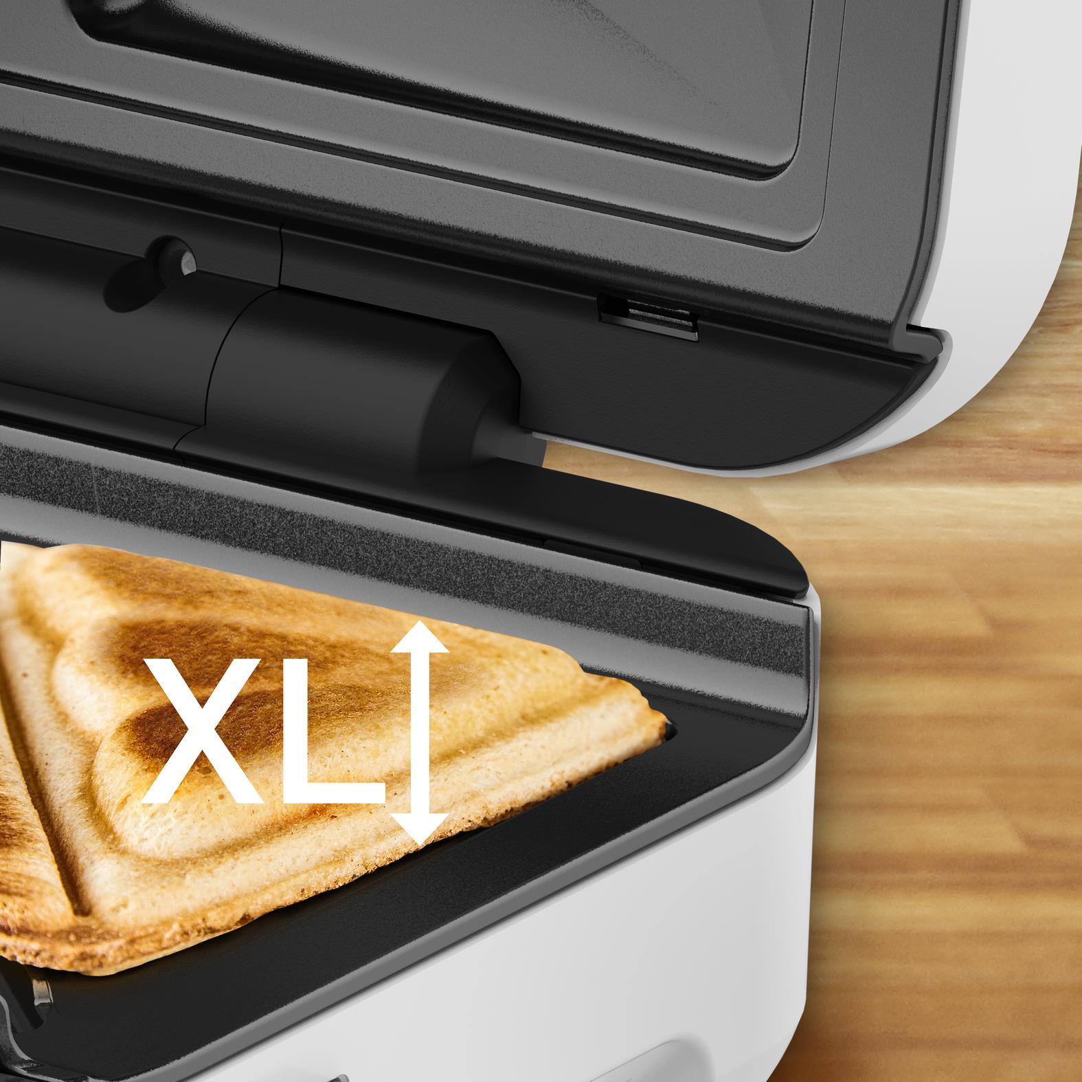 Купить Tefal Snack XL SW7011 Sandwich-Toaster 850 W Silber - Weiß (SW7011) в магазине wardena.ru