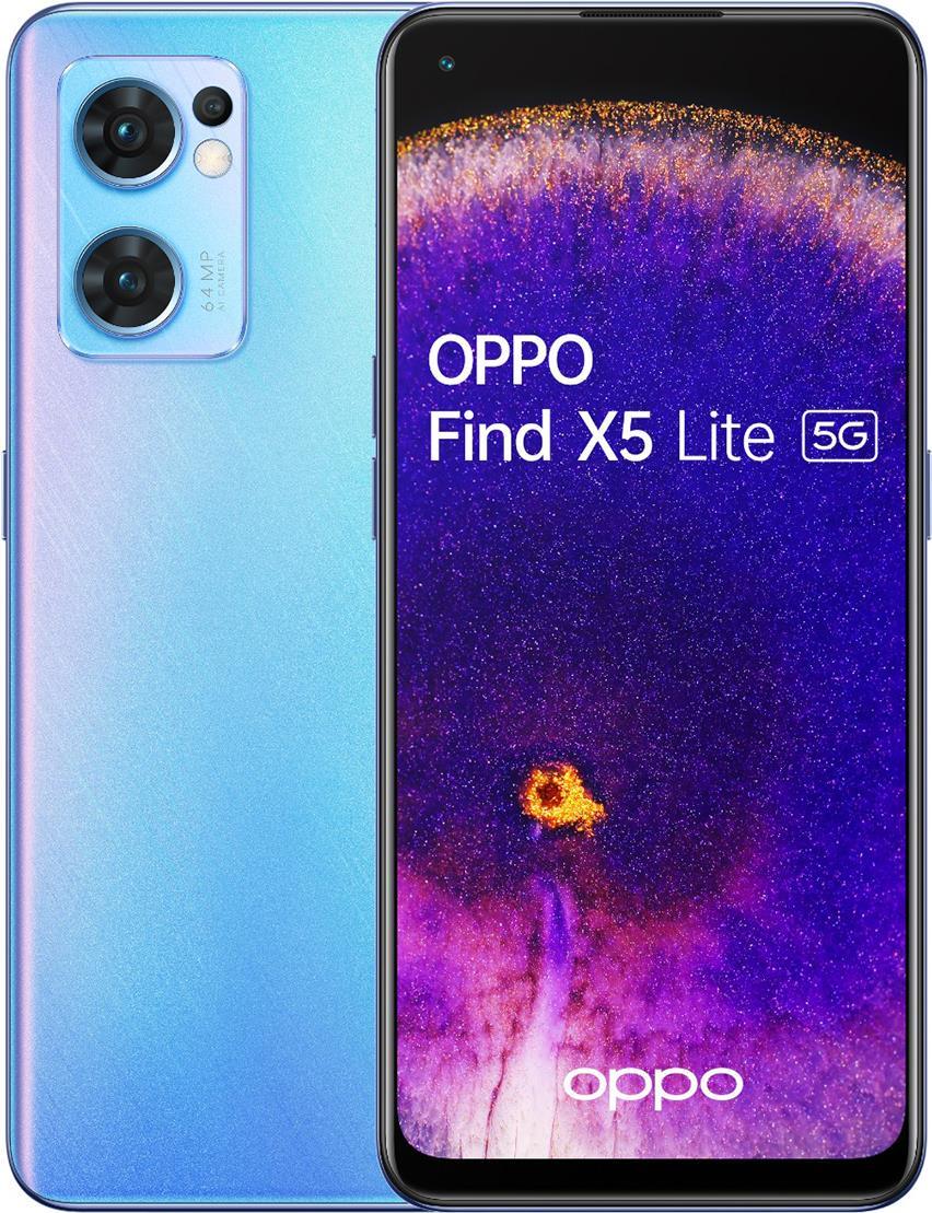 Купить OPPO Find X5 Lite 16,3 cm (6.43" ) Dual-SIM Android 12 5G USB Typ-C 8 GB 256 GB 4500 mAh Blau (6041853) в магазине wardena.ru
