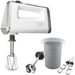 Купить Krups 3 Mix 9000 Deluxe GN 9031 - Handmixer - 400 W - Weiß/Grau/gebürstetes Edelstahl (GN9031) в магазине wardena.ru