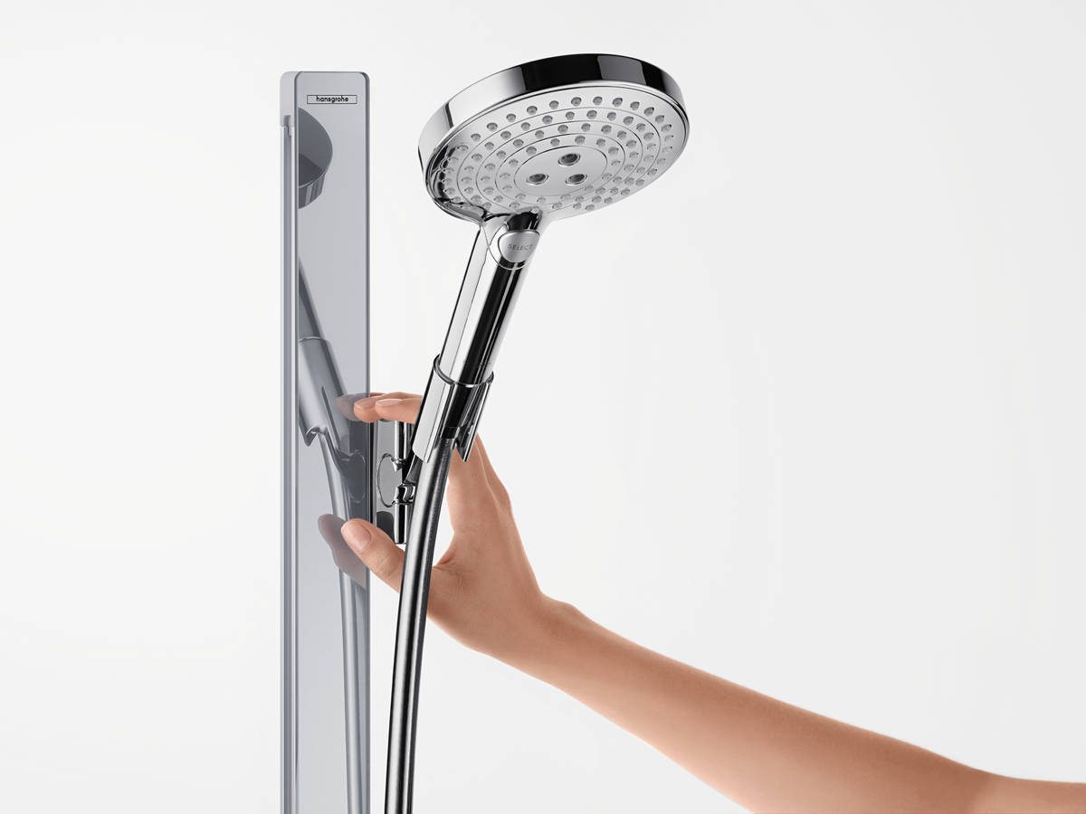 Купить Hansgrohe Raindance Select S Душевой набор 120 3jet со штангой 150 см и мыльницей хром 27646000 в магазине wardena.ru