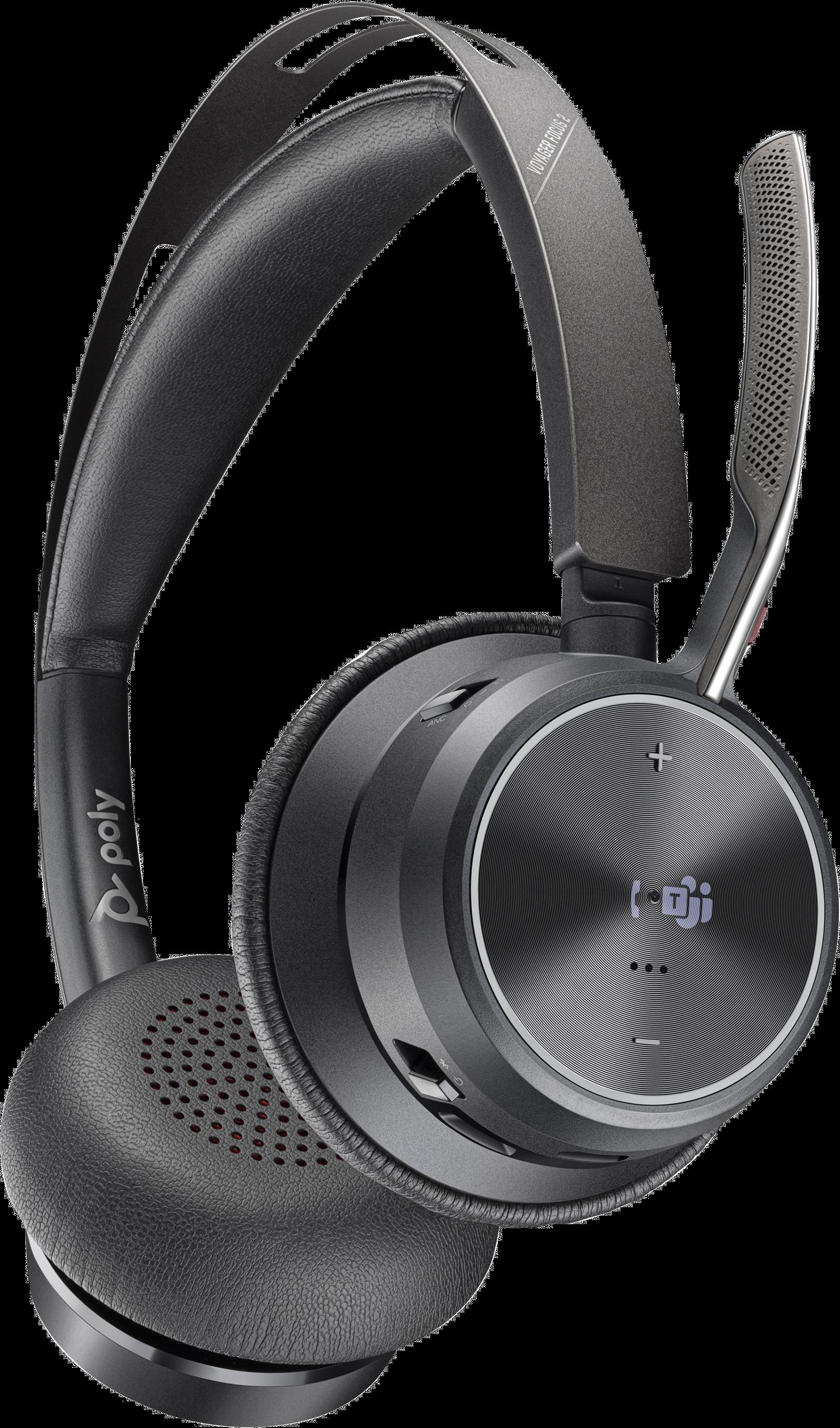 Купить HP POLY Poly Voyager Focus 2 - Headset - On-Ear - Bluetooth - kabellos, kabelgebunden - aktive Rauschunterdrückung - Adapter USB-A via Bluetooth - Schwarz - Zertifiziert für Microsoft Teams (77Y85AA) в магазине wardena.ru