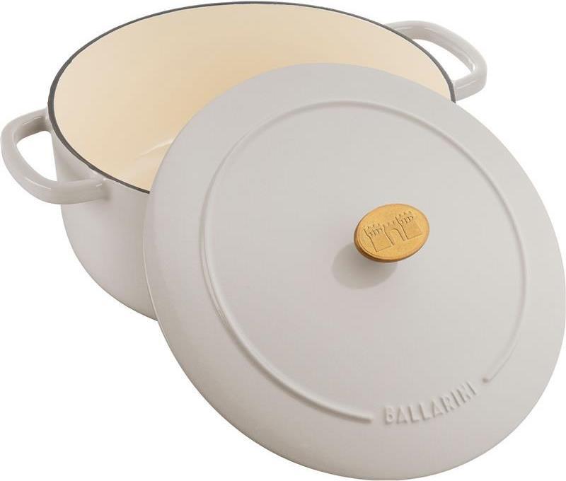 Купить BALLARINI BELLAMONTE runder Topf aus Gusseisen 75003-552-0 - 5,5 LTR Elfenbein Knochen (75003-552-0) в магазине wardena.ru