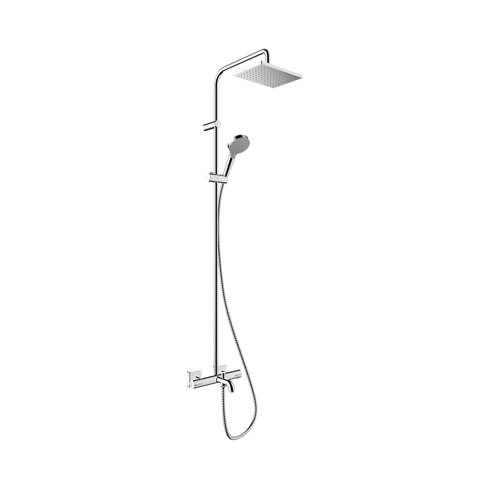 Купить Hansgrohe Vernis Shape Showerpipe 230 1jet с термостатом для ванны хром 26284000 в магазине wardena.ru