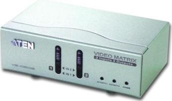 Купить ATEN Video Matrix Switch VS-0202 2x2 - Video/Audio-Schalter - Desktop (VS0202) в магазине wardena.ru