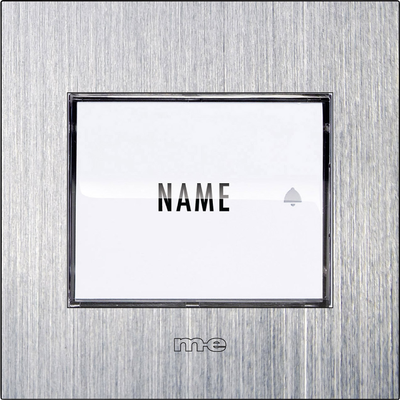 Купить m-e modern-electronics 41026 Klingeltaster beleuchtet, mit Namensschild 1 Familienhaus Edelstahl 8-24 V AC/DC/1 A (41026) в магазине wardena.ru