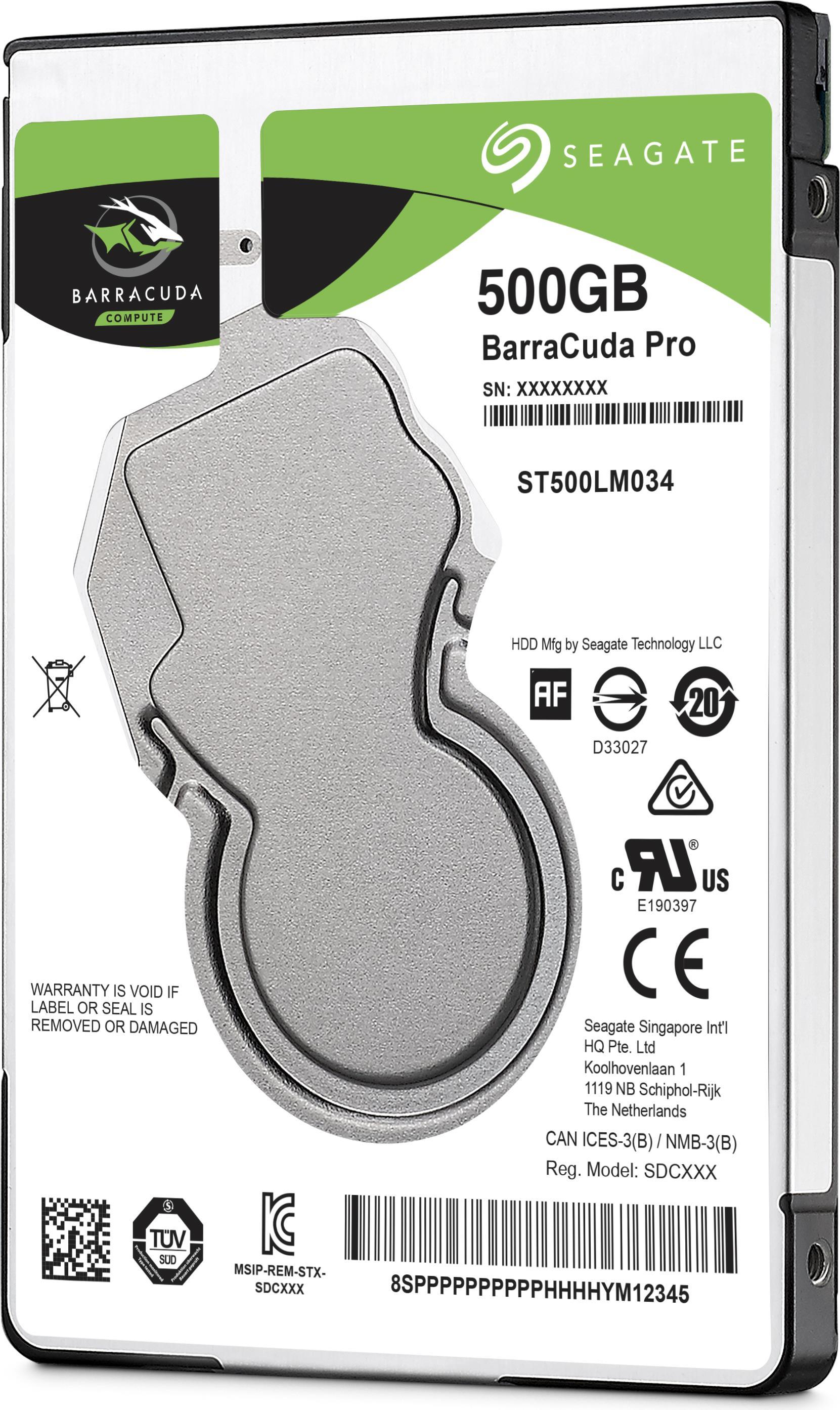 Купить Seagate Barracuda Pro ST500LM034 - Festplatte - 500GB - intern - SATA 6Gb/s - 7200 U/min - Puffer: 128MB (ST500LM034) в магазине wardena.ru