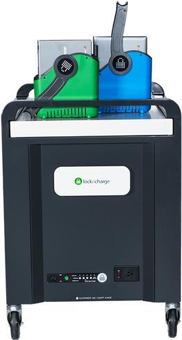 Купить LocknCharge Carrier 40 Wagen zur Verwaltung tragbarer Geräte Schwarz - Blau - Grün - Grau (LNC10392) в магазине wardena.ru