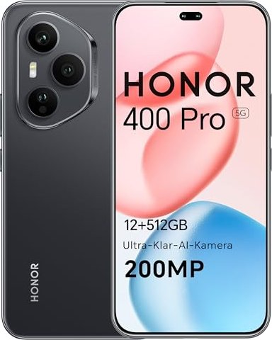 Купить Honor 400 Pro - 5G Smartphone - Dual-SIM - 12 GB / 512 GB - OLED-Display - 6.7" - 1280 x 2800 Pixel (120 Hz) (DNP-NX9) в магазине wardena.ru