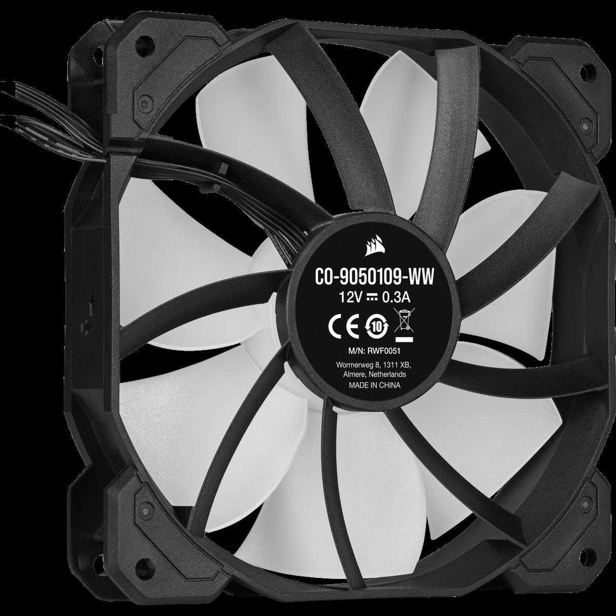 Купить CORSAIR iCUE SP120 RGB ELITE - System Schrank-Gebläseset - 120 mm (Packung mit 3) (CO-9050109-WW) в магазине wardena.ru