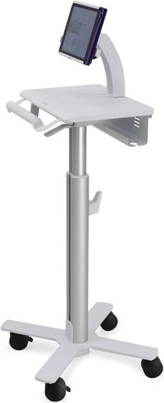 Купить Ergotron StyleView Tablet Cart, SV10 - Wagen für Tablet / Tastatur - medizinisch - Metall - weiß, Aluminium - Bildschirmgröße: bis zu 30,5 cm (bis zu 30,50cm (12") ) - Montageschnittstelle: 100 x 100 mm, 75 x 75 mm (SV10 (SV10-1400-0) в магазине wardena.ru