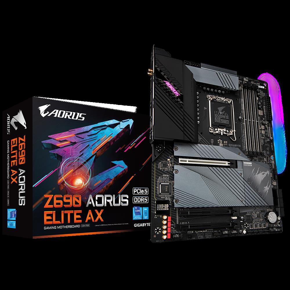 Купить Gigabyte Z690 AORUS ELITE AX Motherboard Intel Z690 Express LGA 1700 ATX (Z690 AORUS ELITE AX) в магазине wardena.ru