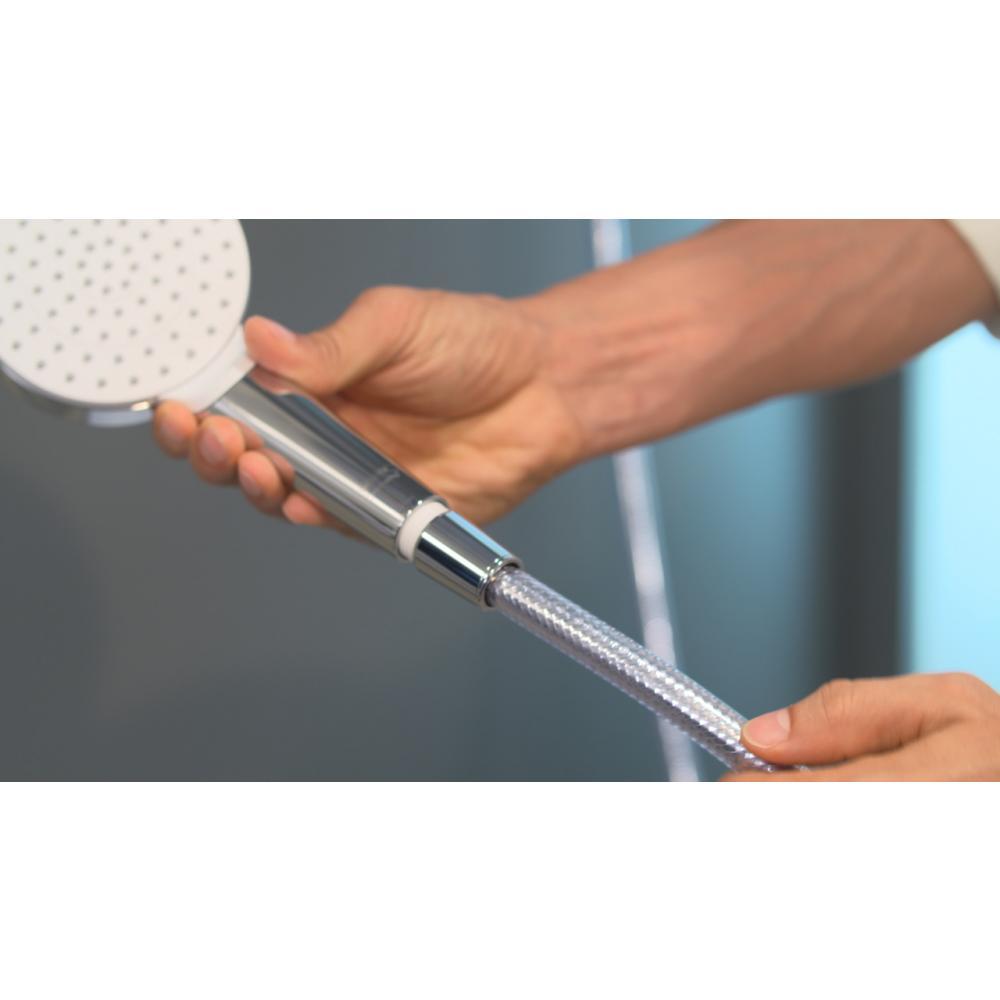 Купить Hansgrohe Душевой гарнитур Crometta 1 jet EcoSmart хром-белый матовый 26539400 в магазине wardena.ru