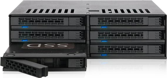 Купить Icy Dock MB326SP-B - Festplatte - SSD - Serial ATA III - Serial Attached SCSI - SATA - Rack (1U) - Schwarz - Festplatte - Leistung (MB326SP-B) в магазине wardena.ru