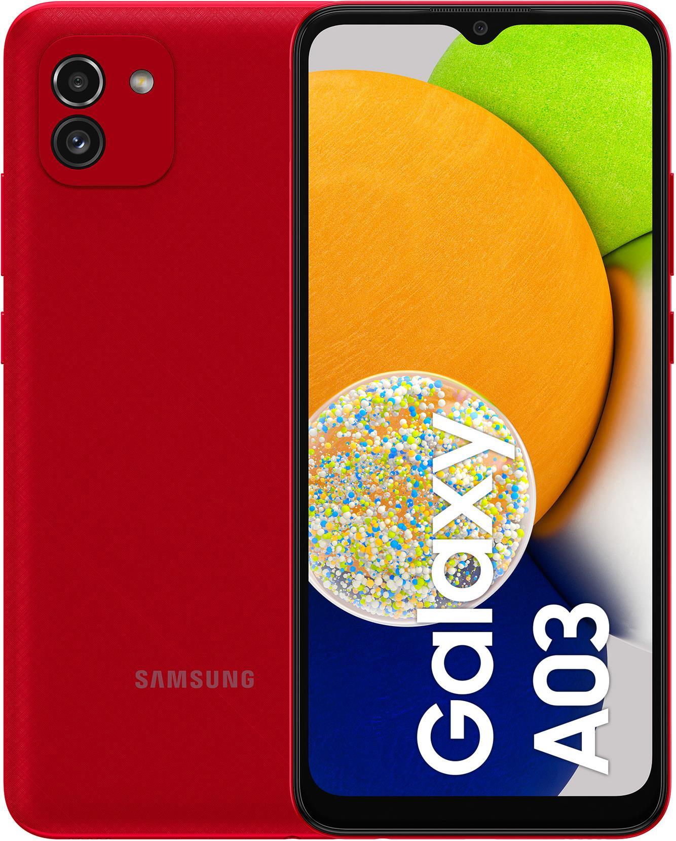 Купить Samsung Galaxy A03 - 4G Smartphone - Dual-SIM - RAM 4 GB / Internal Memory 64 GB - microSD slot - LCD-Anzeige - 6.5" - 1600 x 720 Pixel - 2 x Rückkamera 48 MP, 2 MP - front camera 5 MP - Rot (SM-A035GZRGEUE) в магазине wardena.ru
