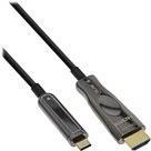 Купить InLine - Adapterkabel - USB-C männlich zu HDMI männlich - 15,0m - Hybrid Kupfer/Kohlefaser - Schwarz - rund, Active Optical Cable (AOC), unterstützt 4K 60 Hz (3840 x 2160), unterstützt 4K 60 Hz (4096 x 2160) (64215A) в магазине wardena.ru