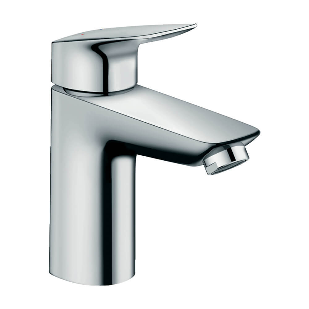 Купить Hansgrohe Logis смеситель для раковины 100 однорычажный с донным клапаном хром 71100000 в магазине wardena.ru