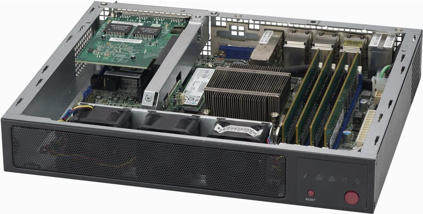 Купить Super Micro Supermicro SCE300 - Rack - einbaufähig - 1U - FlexATX - Schwarz (CSE-E300) в магазине wardena.ru