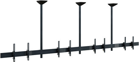 Купить HAGOR comPROnents series - Befestigungskit (3 Montagehalterungen, Schiene, 8 VESA-Adapter, 3 Stangen) - Side-by-Side - für 4 LCD-/Plasma-Konsolen - verriegelbar - Schwarz - Bildschirmgröße: 116.8-165.1 cm (46"-65") - Dec (3314) в магазине wardena.ru