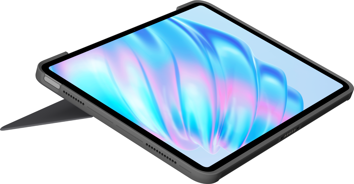 Купить Logitech Combo Touch - Tastatur und Foliohülle - mit Trackpad - hintergrundbeleuchtet - Apple Smart connector - QWERTZ - Schweiz - Oxford Gray - für Apple 11-inch iPad Air (M2) (920-012630) в магазине wardena.ru