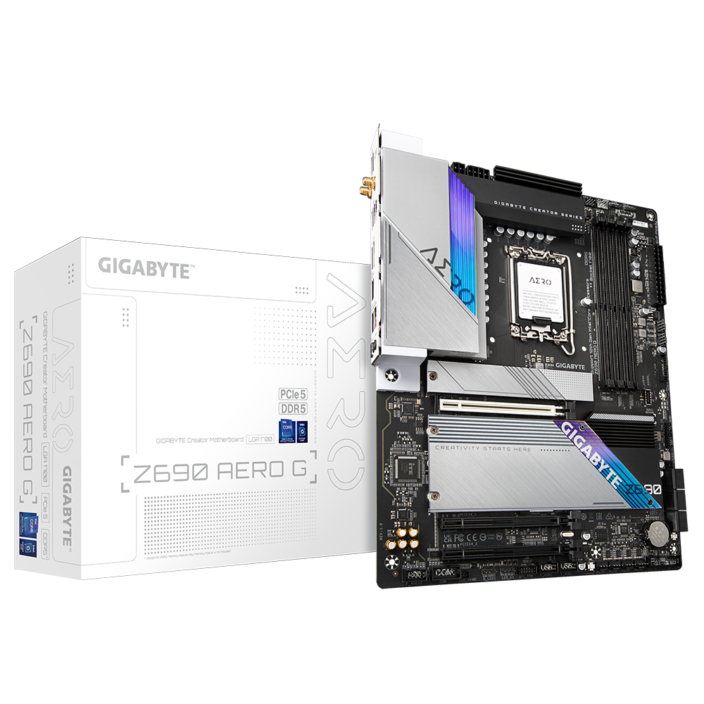 Купить Gigabyte Z690 AERO G Motherboard Intel Z690 Express LGA 1700 ATX (Z690 AERO G) в магазине wardena.ru
