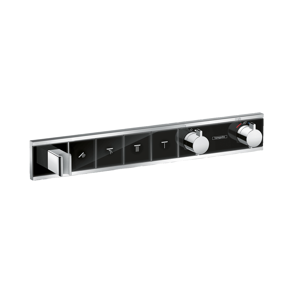 Купить Hansgrohe RainSelect Термостат для душа скрытого монтажа с 4 кнопками хром 15357000 в магазине wardena.ru
