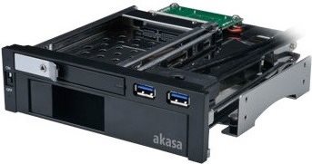 Купить Akasa Lokstor M51 - Gehäuse für Speicherlaufwerke mit vordere Anschlüsse - 2.5", 3.5" (6.4 cm, 8.9 cm) - 13,30cm (5,25") bis 3.5" / 2.5" (13,3 cm bis 8,9/6,4 cm) (AK-IEN-01) в магазине wardena.ru