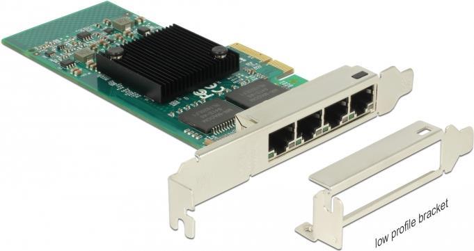 Купить DeLock PCI Express Card > 4 x Gigabit LAN - Netzwerkadapter - PCIe 2.1 x4 Low-Profile - Gigabit Ethernet x 4 (89946) в магазине wardena.ru