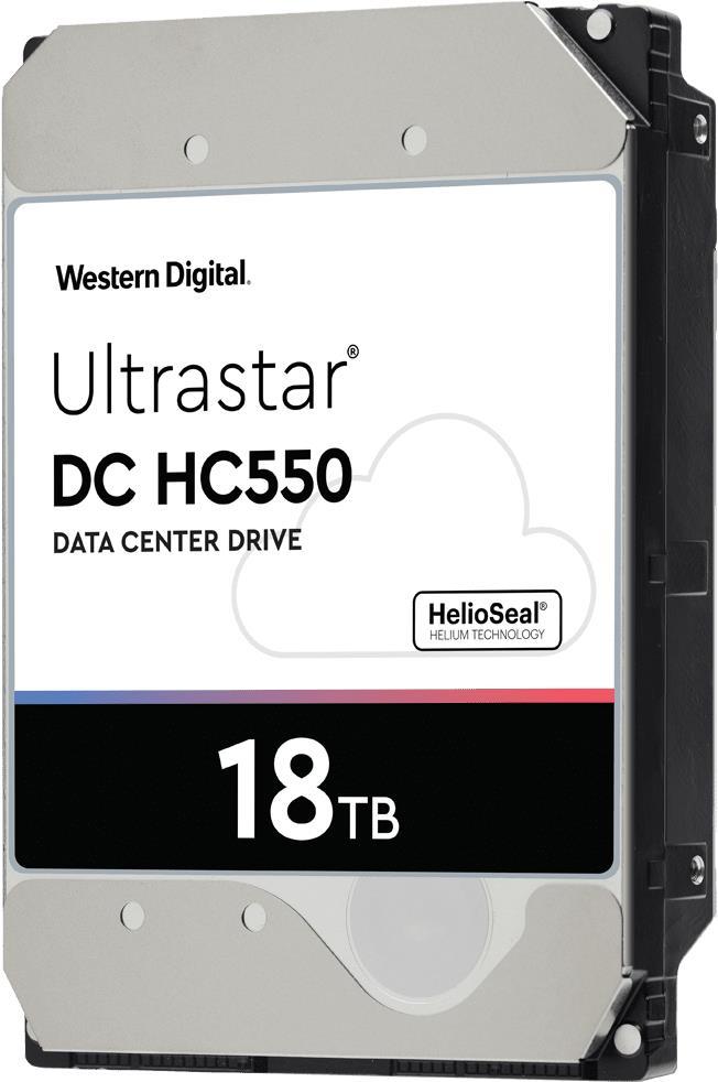 Купить WD Ultrastar DC HC550 WUH721818ALE6L4 - Festplatte - 18TB - intern - 3.5" (8,9 cm) - SATA 6Gb/s - 7200 U/min - Puffer: 512MB (0F38459) в магазине wardena.ru